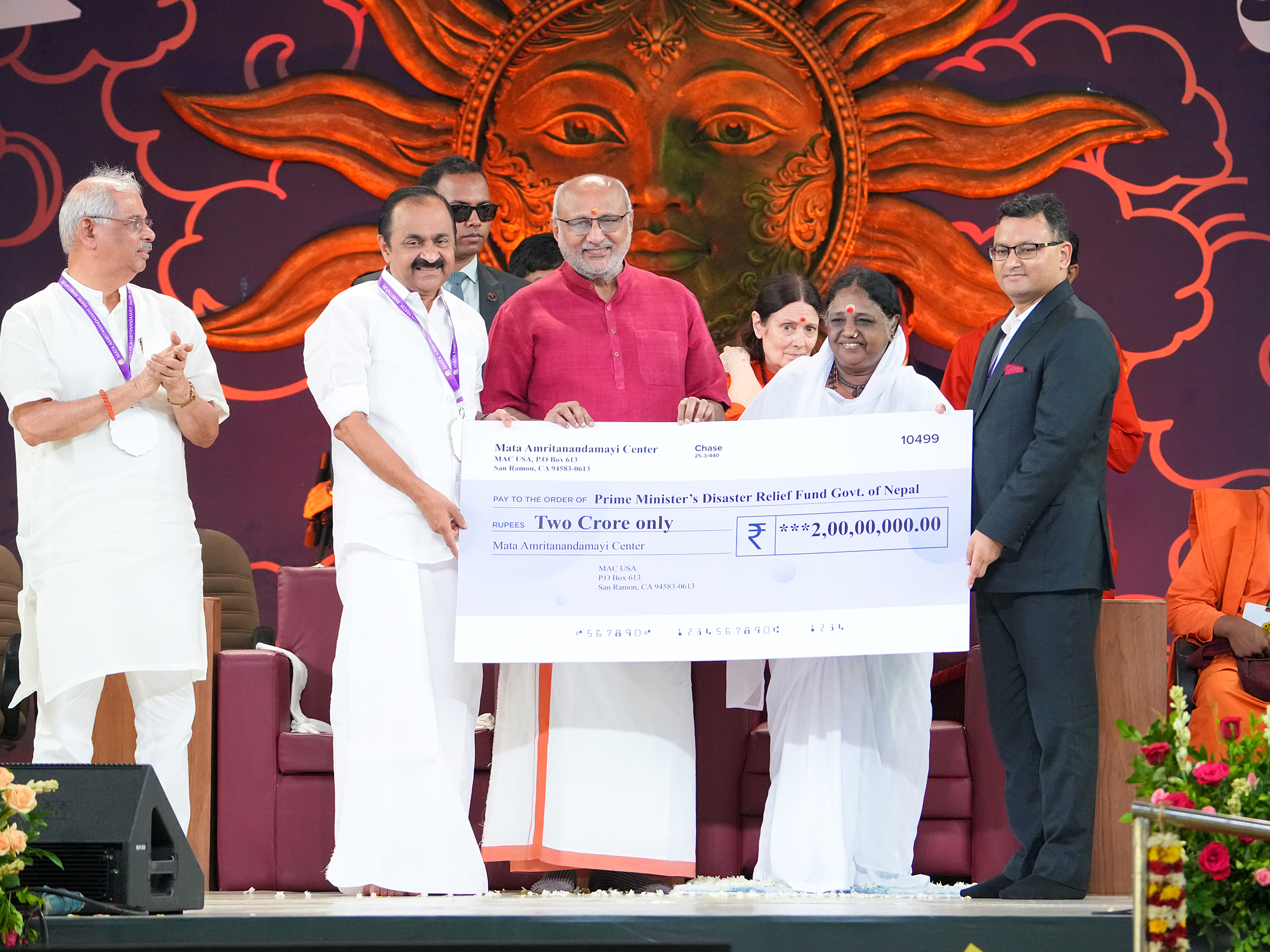 Vishwa Seva Dinam: Amma Dedicates More Than $5.6M (₹54 Crore) to Humanitarian Work on Her 73rd Birthday