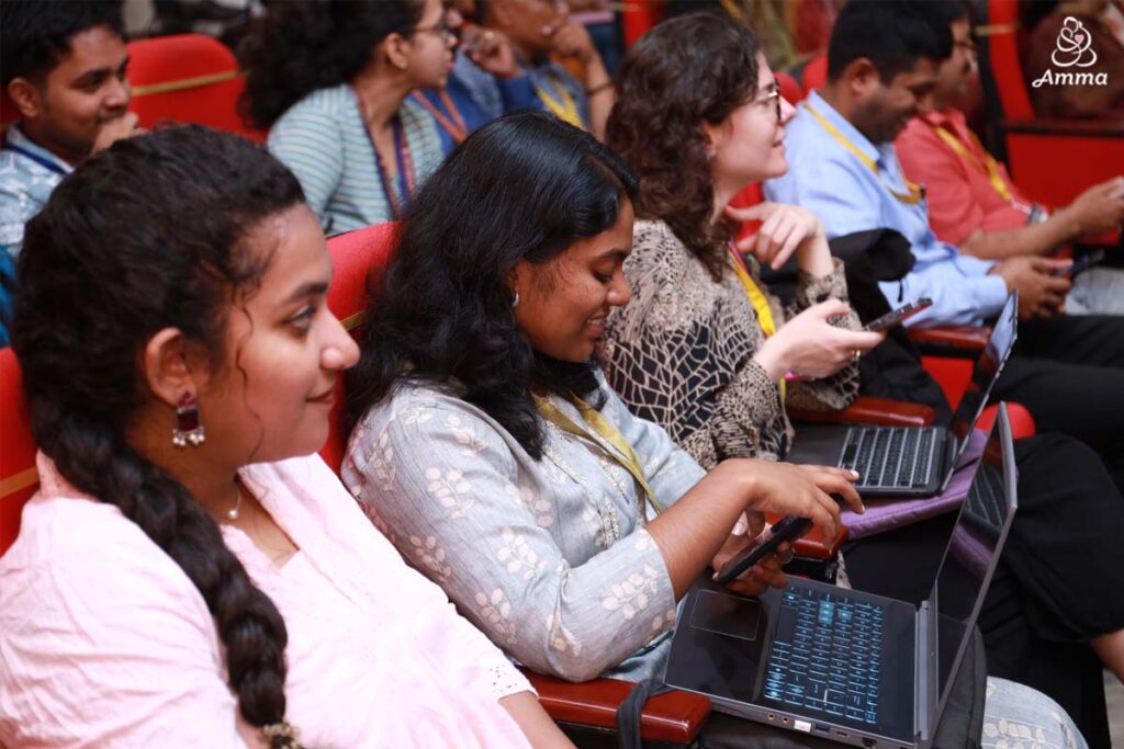 Young women on laptops