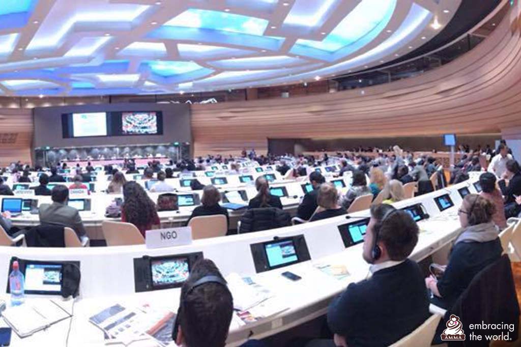 Conference room filled with delegates