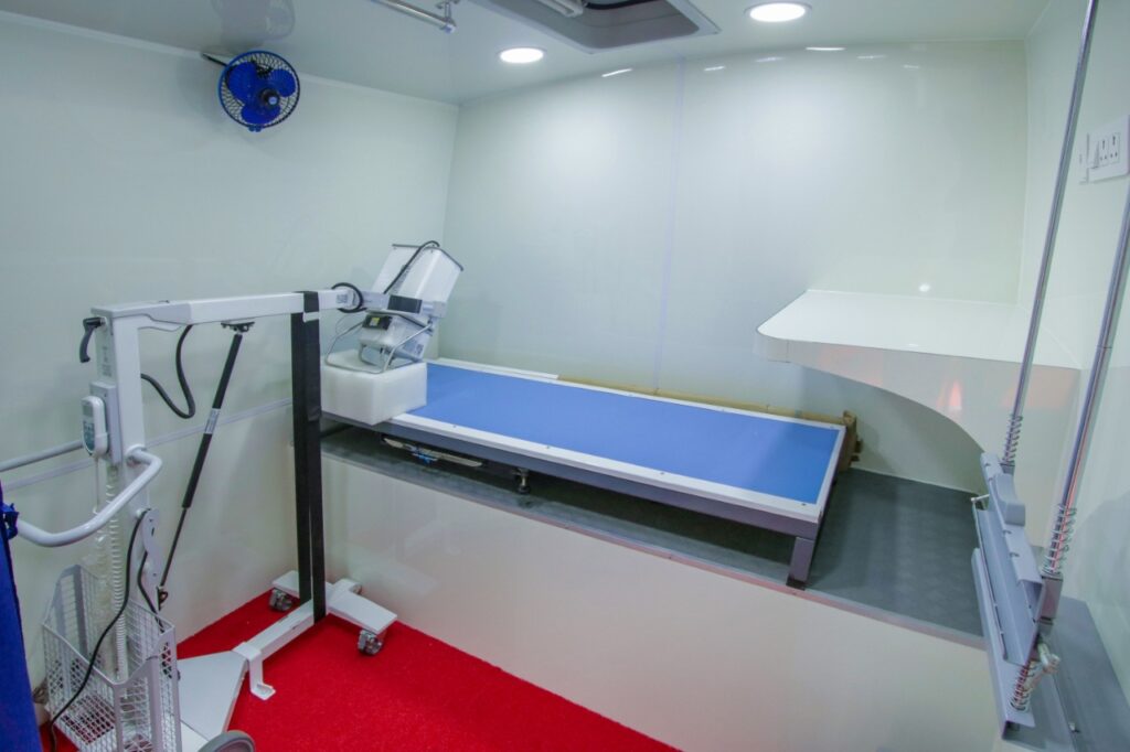 medical equipment inside the telemedicine van