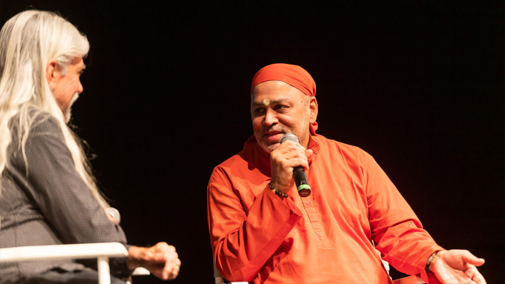 Swami Dayamritananda shares in  delightful conversation with Amma's Way panelists.