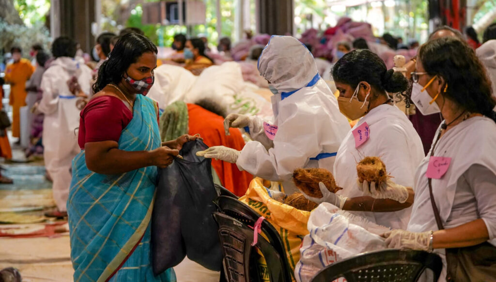 Household goods distributed to women