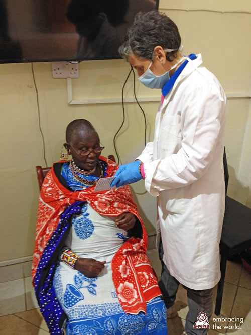 Dr. Isabel interacts with a patient