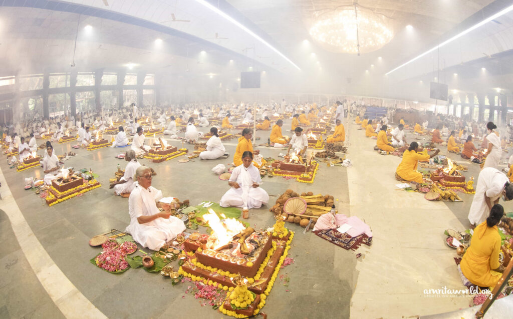 Fires are cultivated in the main hall