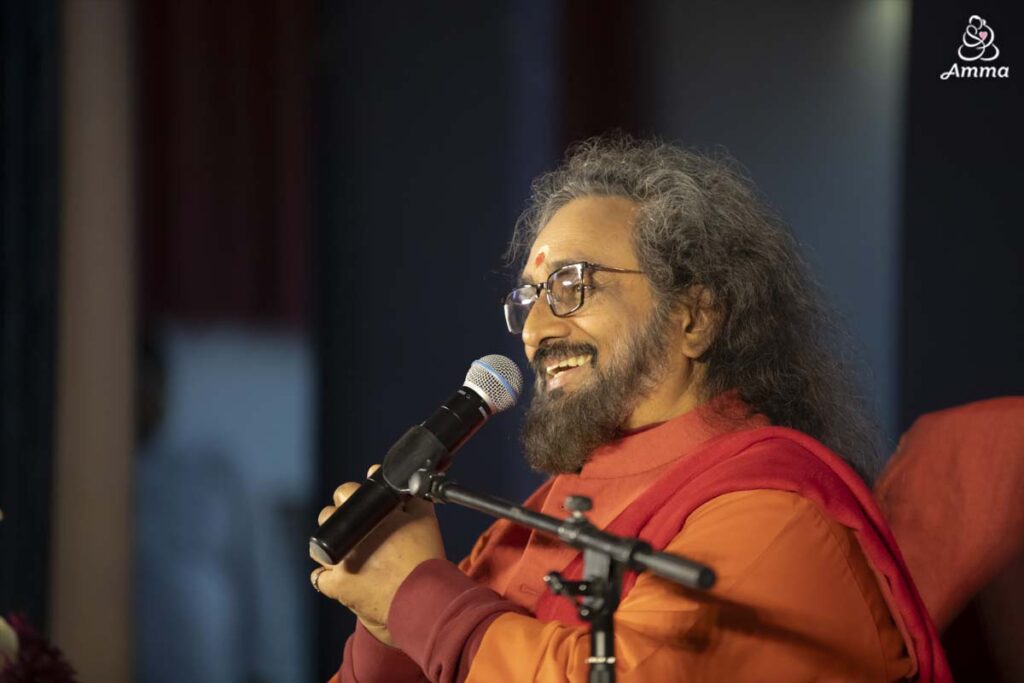 A Swami smiles