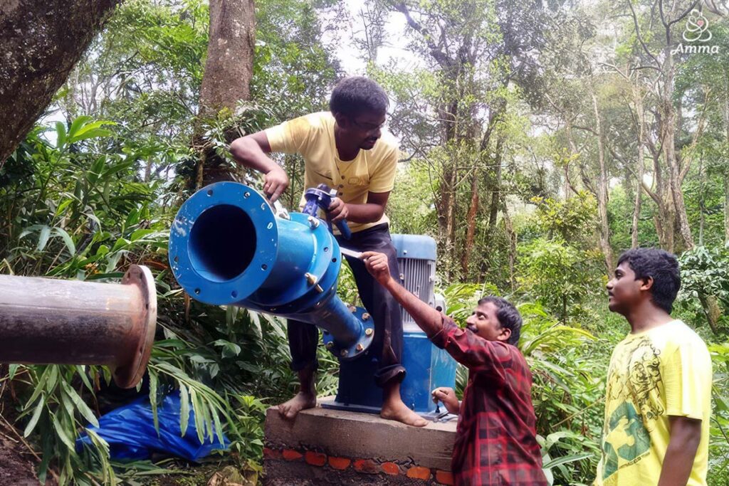 men doing construction on a pipeline