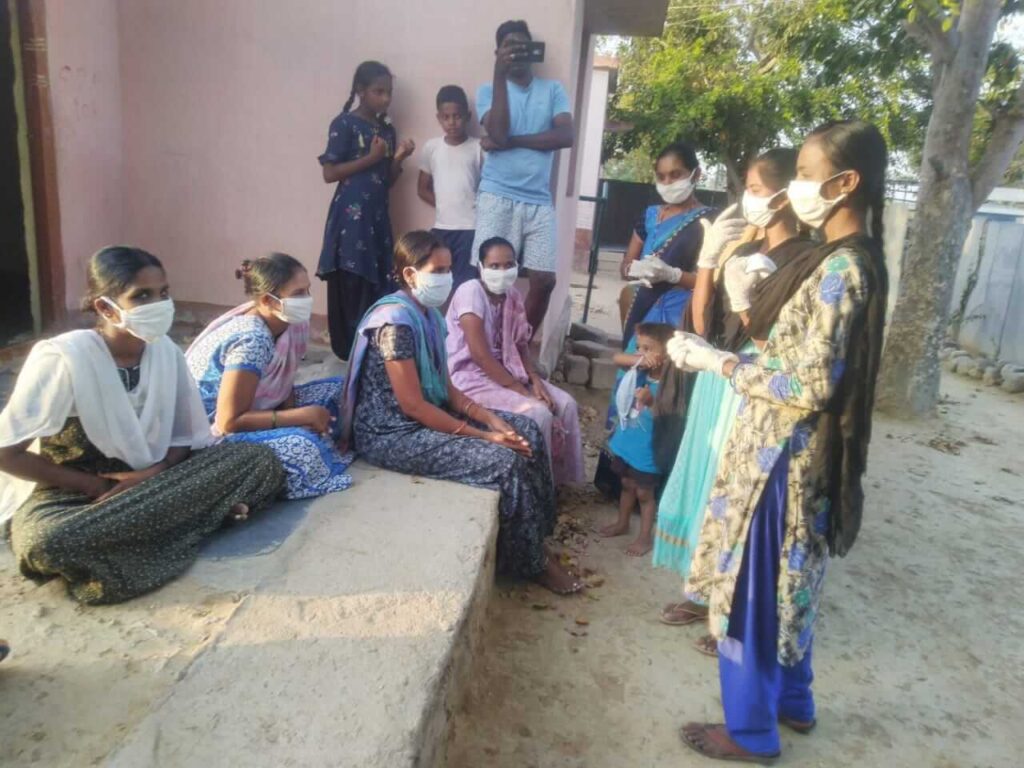 Education classes held outdoors