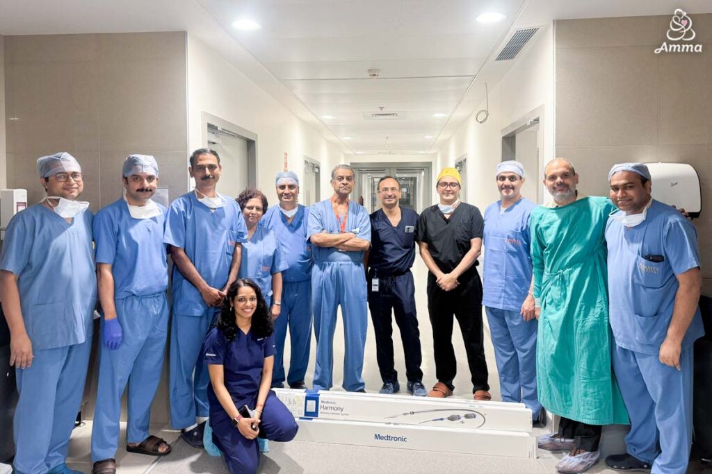 group photo of surgical team