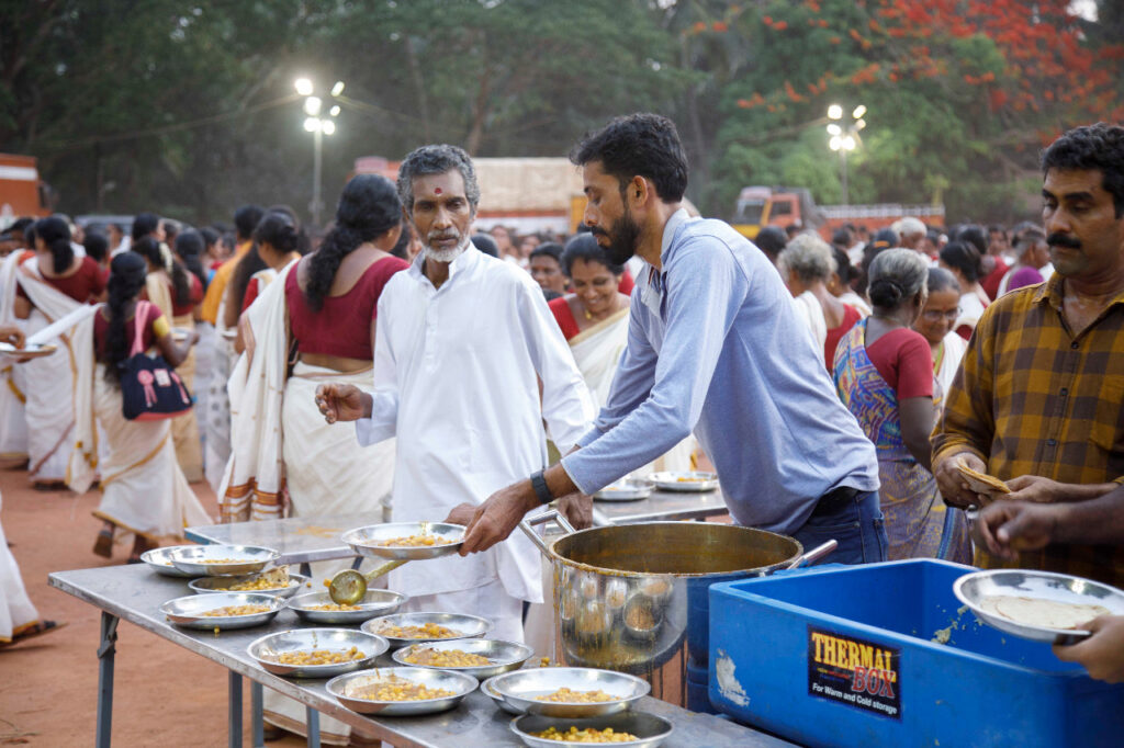 Free food distributed