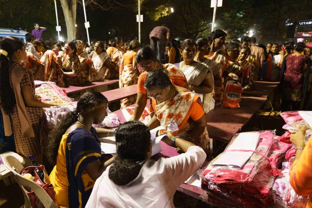 Women receive aid