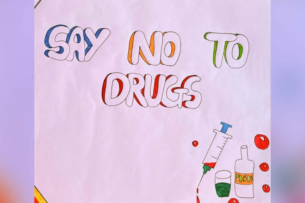 Poster says say no to drugs