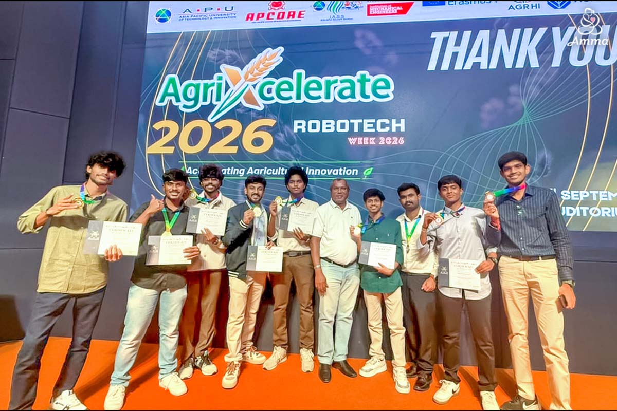 group photo holding certificates and medals