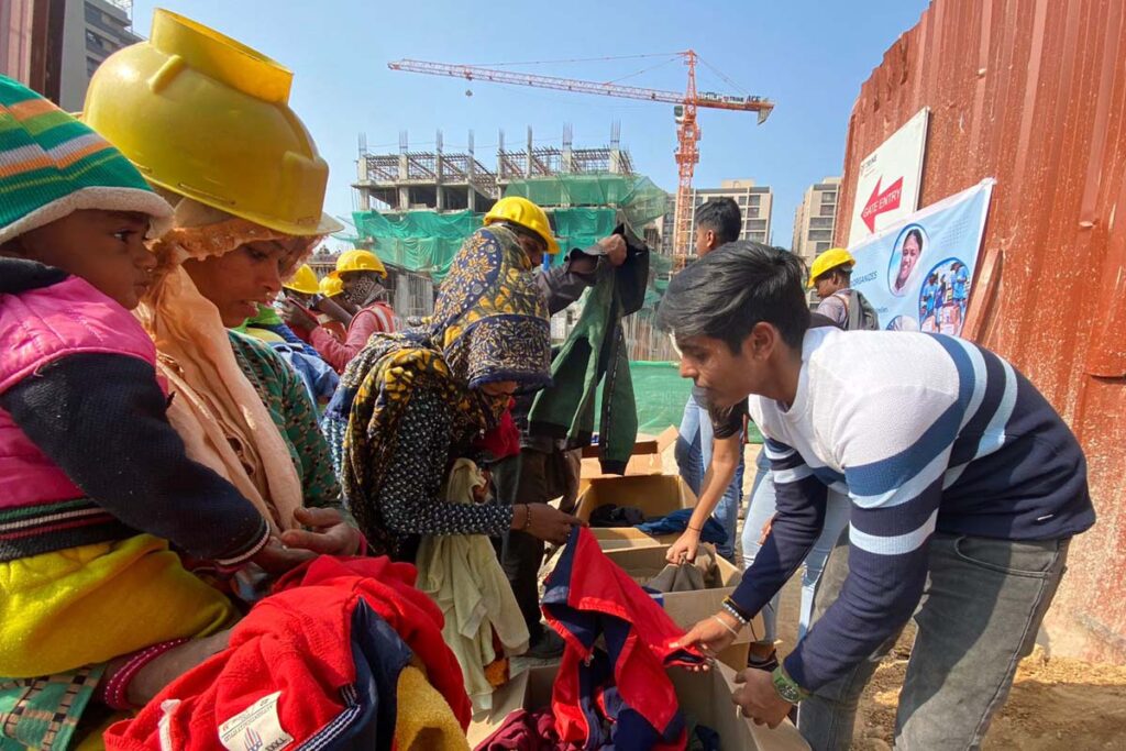 Clothing to women construction workers