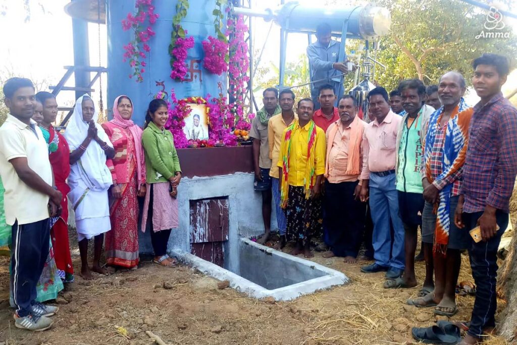 group photo with a large production unit