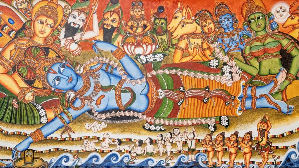 Traditional Kerala mural painting