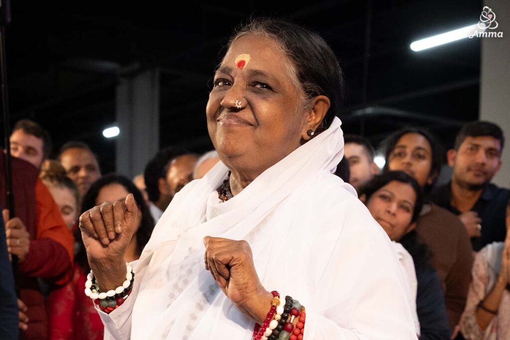 Amma smiling