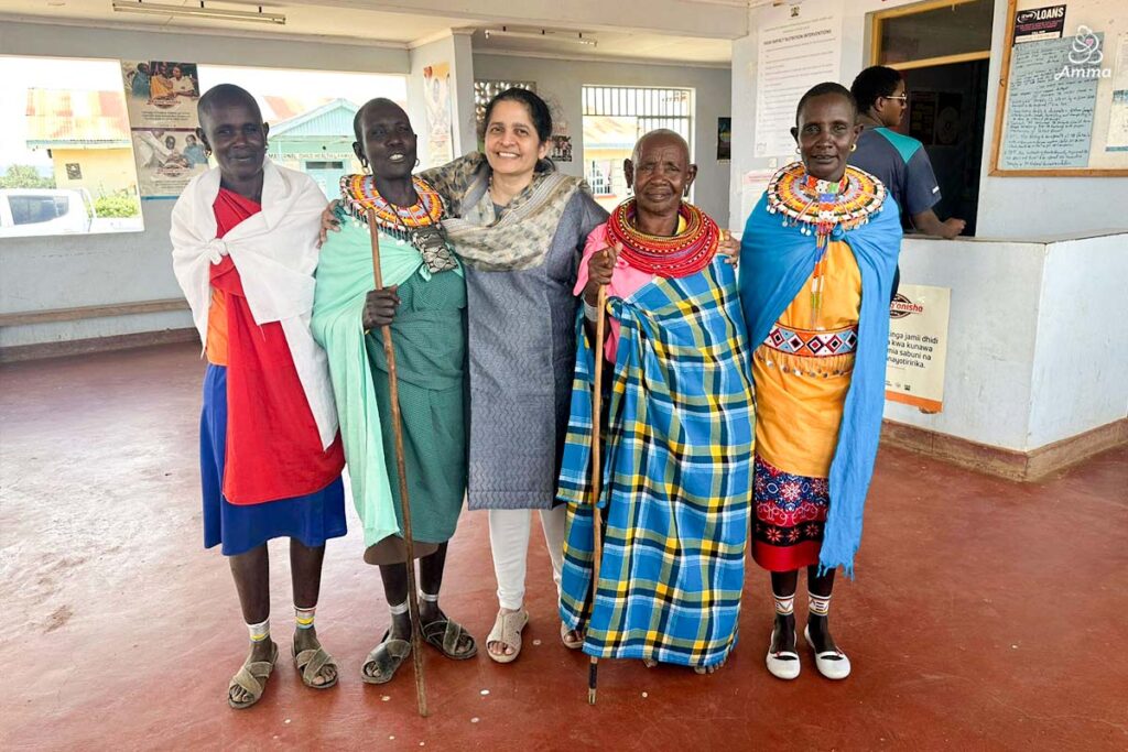 A group photo of women