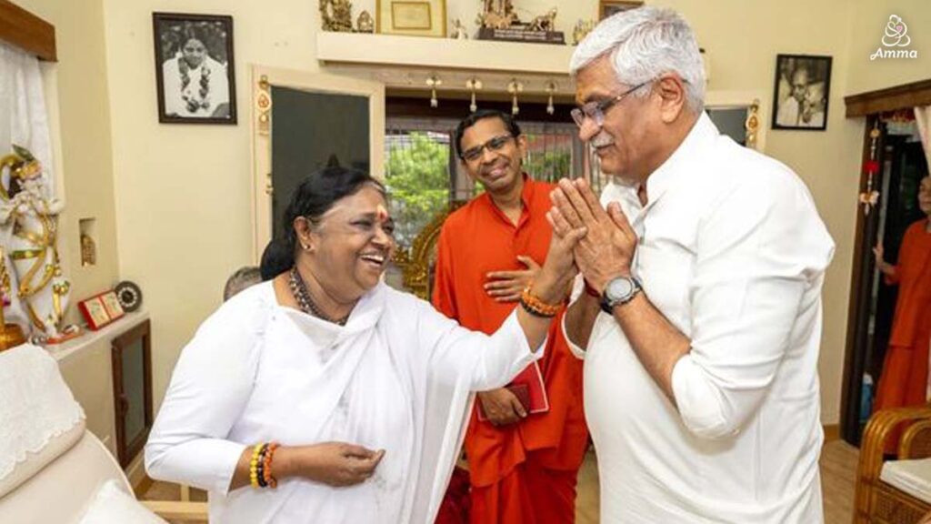 Amma with a Govt Minister