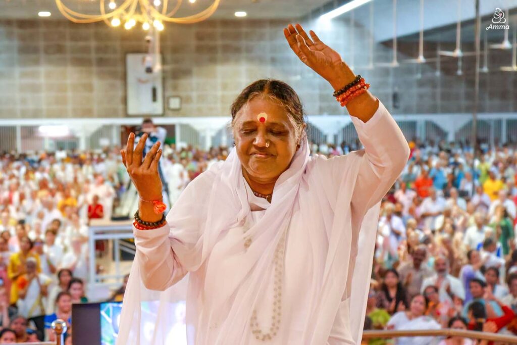 Amma in a blissful dance