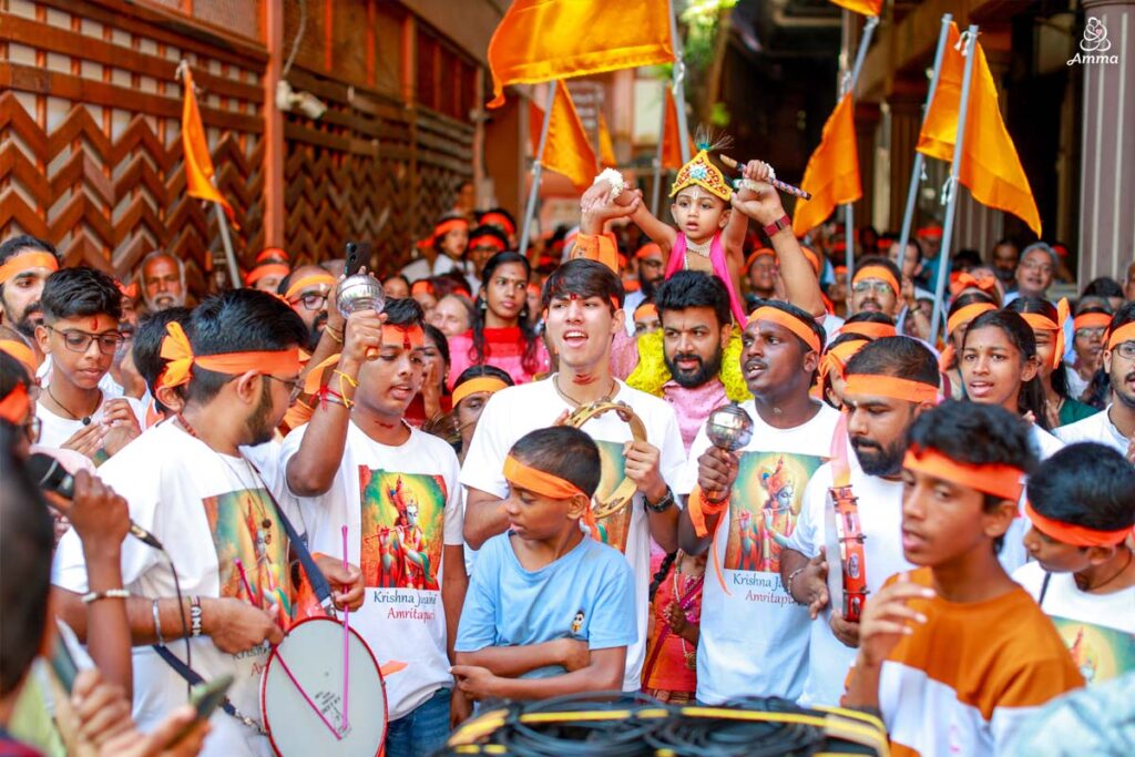 A celebration procession