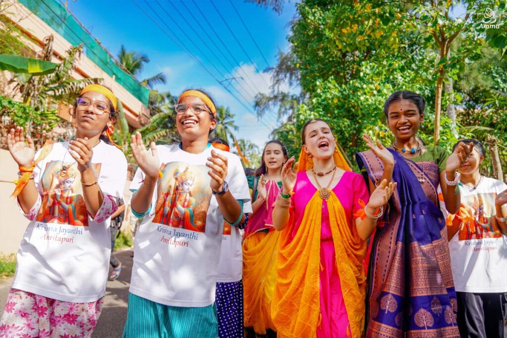 A celebration procession