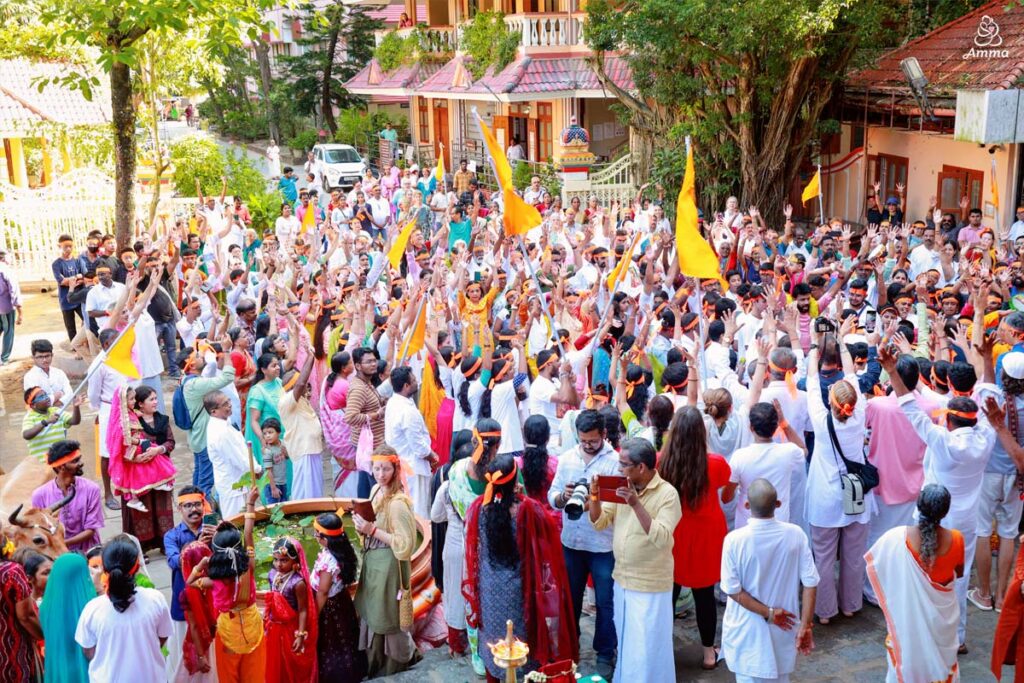 A celebration procession