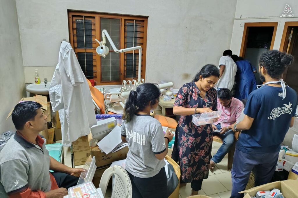 Inside a medical camp