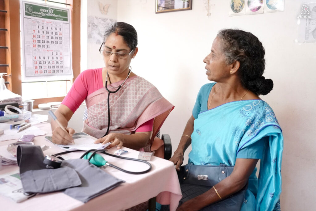 A doctor with a patient