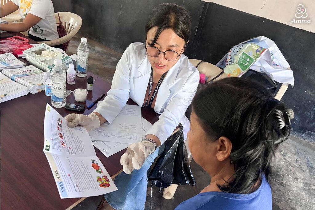 a doctor with a patient