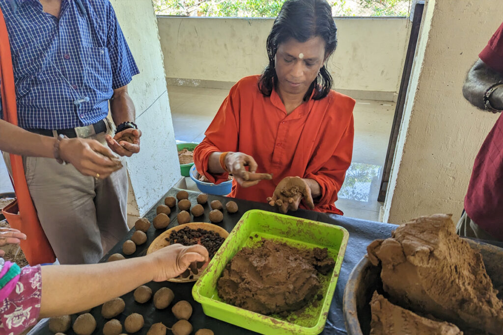 Swami Jnanamritananda Puri emphasised how humakind has greatly affected the delicate balance of our ecosystems, causing climate change and extreme weather conditions