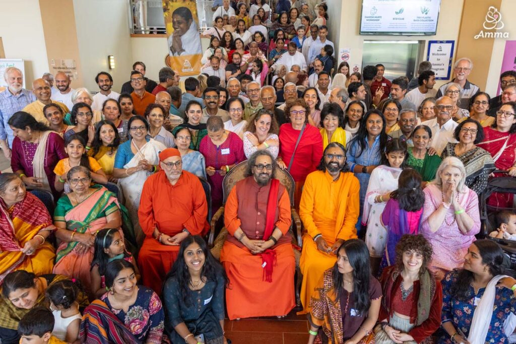 Group photo of happy people