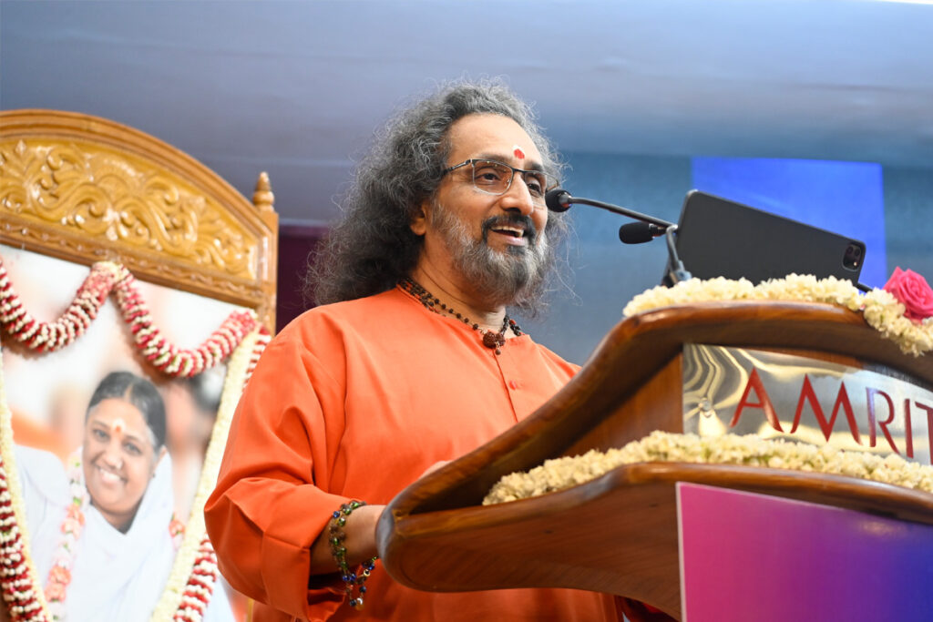 Swami Amritaswarupananda Puri said science and technology are extremely beneficial but can also be fatally dangerous, depending on how they are utilised.