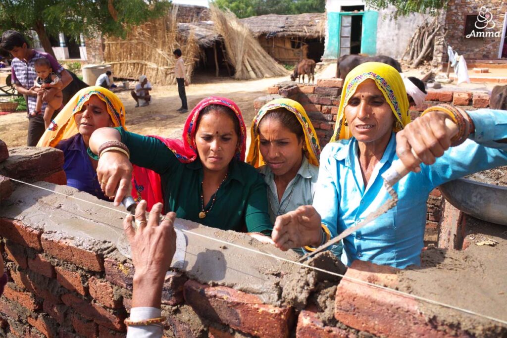 women building