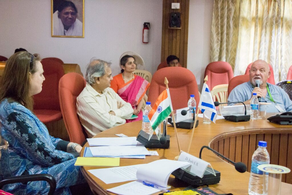 Dr. Syndney Strauss speaks at a round table discussion