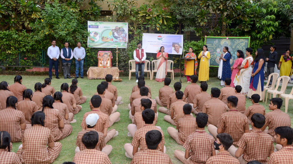 Celebrations in one of the Amrita Vidyalayams